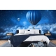 Tapeta 3D Balon Chmury Gwiazdy - R2409273